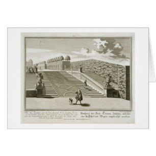 Schritte zur Gartenterrasse, Belvedere-Palast,