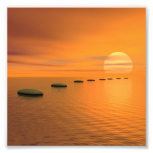 Schritte zur Sonne Fotodruck