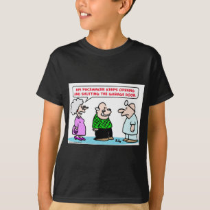 Schrittmachergaragen-Türoffenes geschlossen T-Shirt
