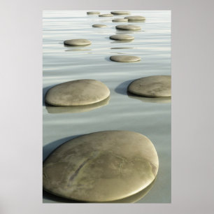 Schrittsteine Poster