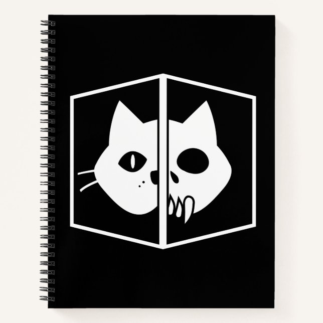 Schrödinger Cat Graphic Notizbuch (Vorderseite)