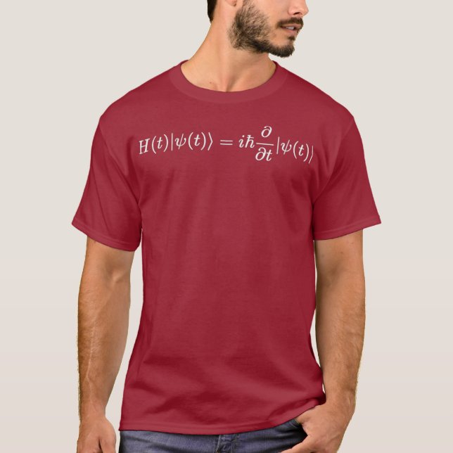 Schrodinger Equation Physics Quantum Mechanics T-Shirt (Vorderseite)