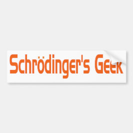 Schrodinger-Geek Autoaufkleber