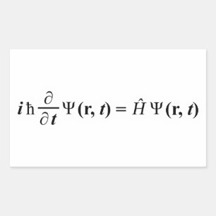Schrödinger Gleichung Schrodingers Gleichung Rechteckiger Aufkleber