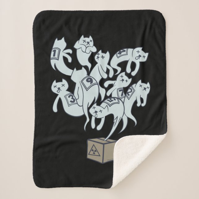 Schrödinger Katze 9 Leben Sherpadecke (Vorderseite)