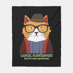 Schrodinger-Katze Fleecedecke