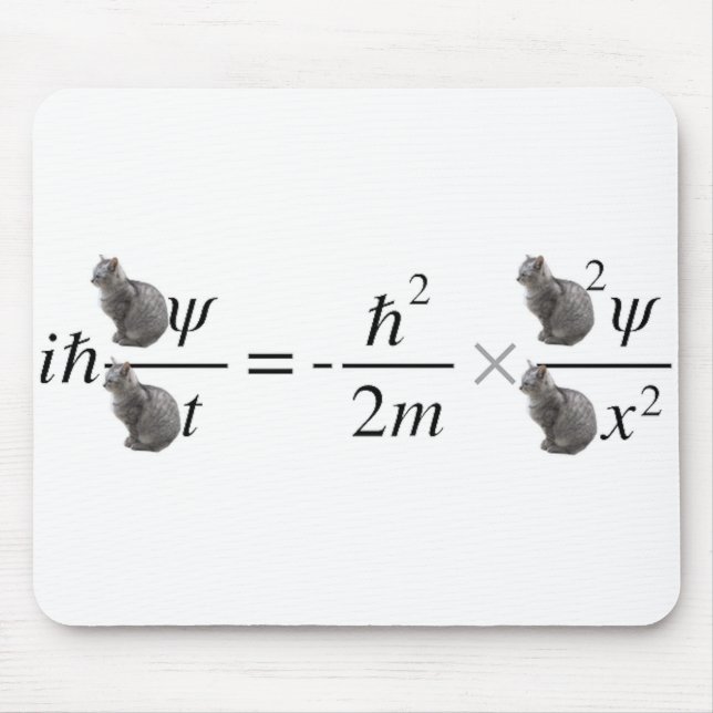 Schrodinger-Katze Mousepad (Vorne)