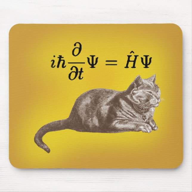 Schrodinger Katze Mousepad (Vorne)