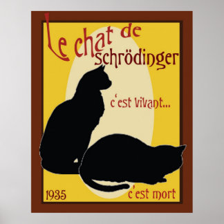 Schrodinger-Katze Poster