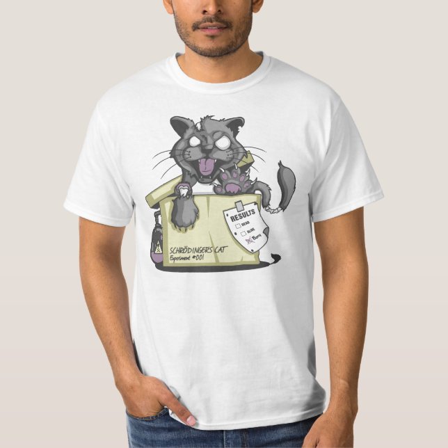 Schrodinger-Katze T-Shirt (Vorderseite)