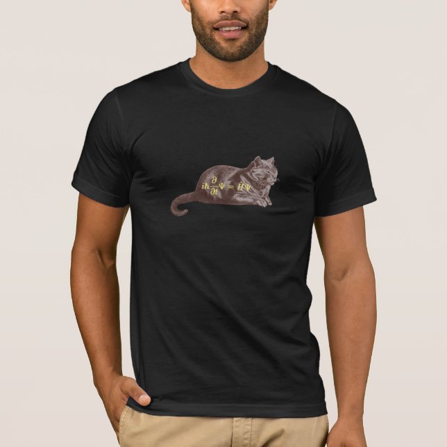 Schrodinger Katze T-Shirt (Vorderseite)