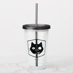 Schrödinger Katzen-Grafik Acryltrinkbecher