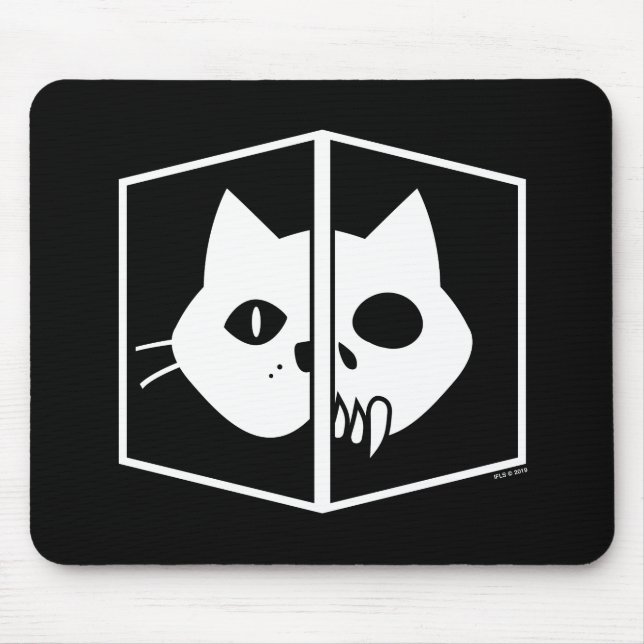 Schrödinger Katzen-Grafik Mousepad (Vorne)