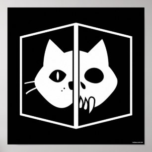 Schrödinger Katzen-Grafik Poster
