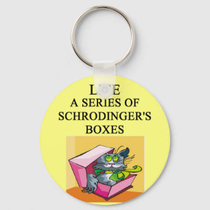 Schrodinger-Katzenwitz Schlüsselanhänger