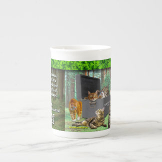 Schrodingers Cat Bone China Tasse