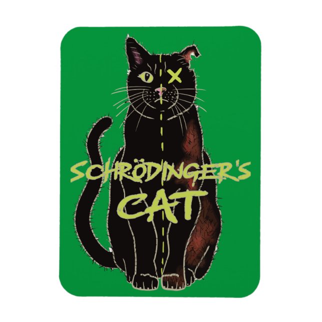 Schrodingers Cat Funny Physics Magnet (Vertikal)