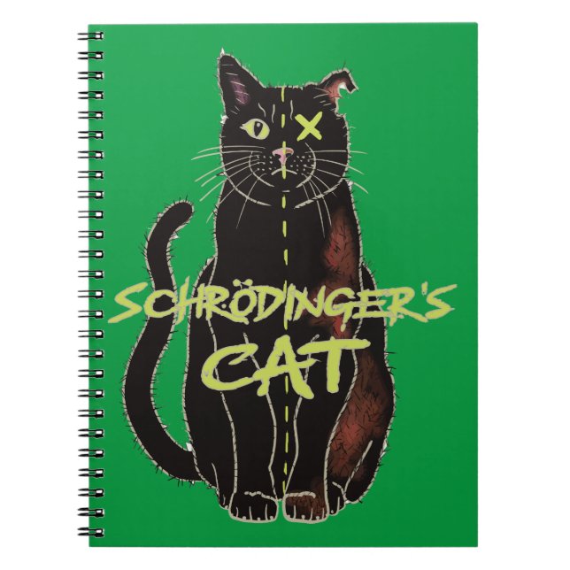 Schrodingers Cat Funny Physics Notizblock (Vorderseite)