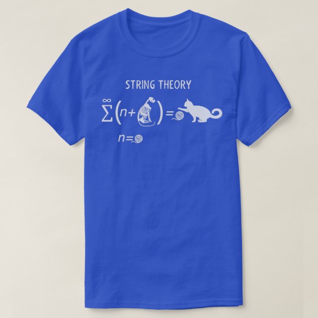 Schrodingers cat ist lebendig tot String Theorie T-Shirt (Design vorne)