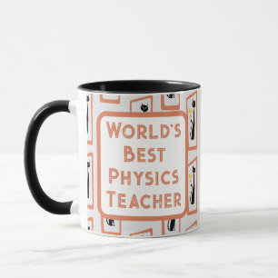 Schrödingers Cat Mid Century Moderne Orange Tasse