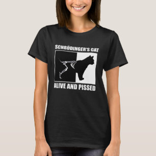 Schrödingers Cat Physik Mathematik Science Nerd T-Shirt