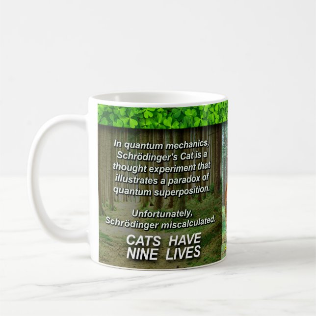 Schrodingers Cat-Tasse Kaffeetasse (Links)