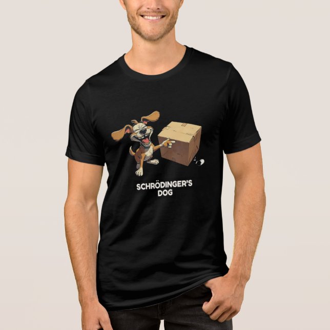 Schrodinger's Dog Tri-Blend Shirt (Vorderseite)