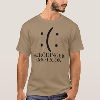 Schrodingers Emoticon Physics Science Nerd Smile T-Shirt