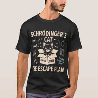 Schrödingers Katze der Fluchtplan vintage T-Shirt
