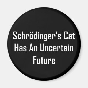 Schrodingers Katze hat eine unsichere Zukunft Magnet