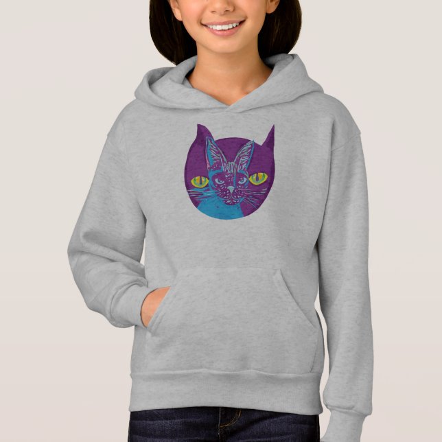 Schrödingers Katze, künstlerisch Hoodie (Vorderseite)