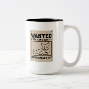 Schrödingers Katze Zweifarbige Tasse