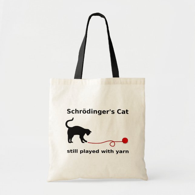 "Schrödingers Katzen-" Tasche (Licht) (Vorne)