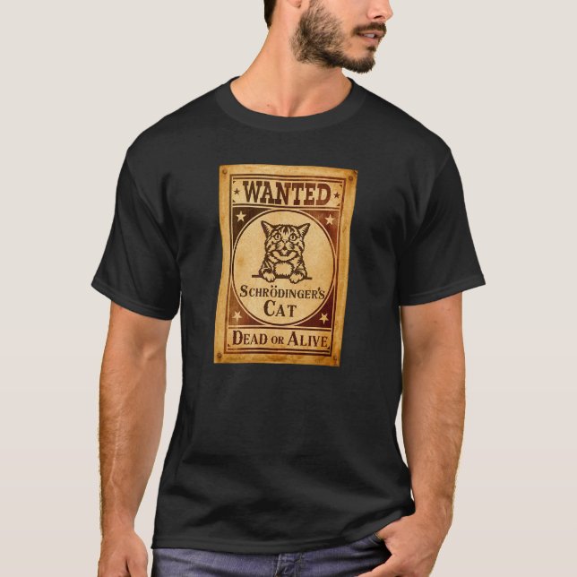 Schrodingers Katzenleben oder totes Quantenparadox T-Shirt (Vorderseite)