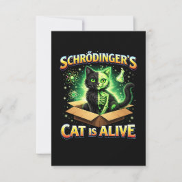 Schrödingers neugierige Katze Dankeskarte