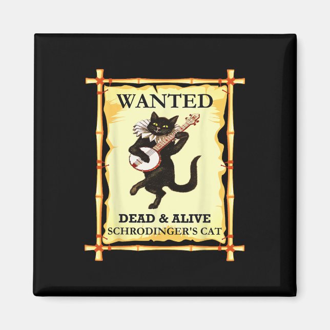 Schrodingers Physik-Kat-Quantum-Physiker Magnet (Vorne)