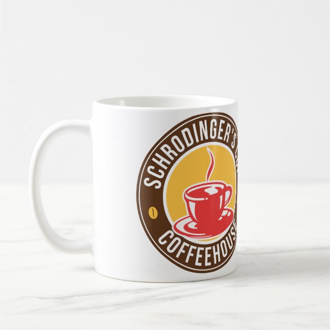 Schrodingers Schalen-Café-Tasse Kaffeetasse (Links)