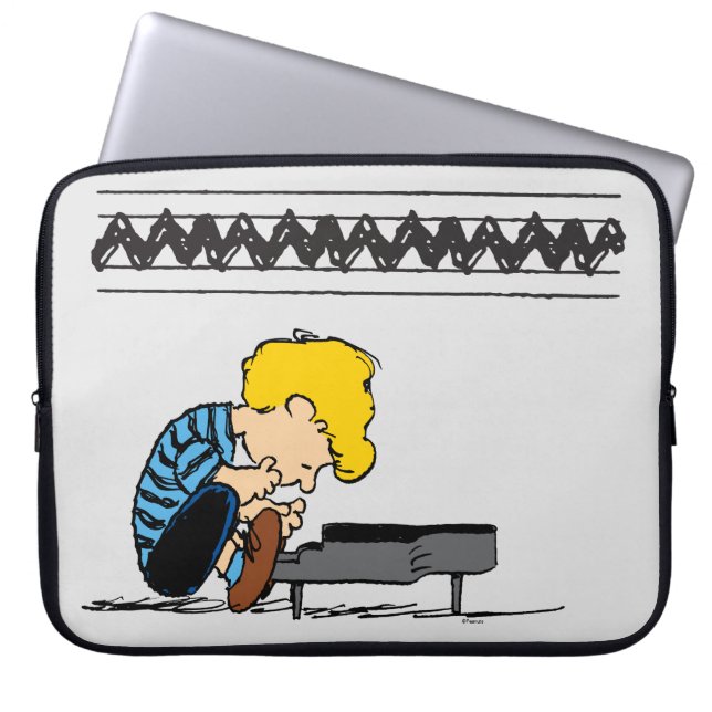 Schroeder Charlie Brown Music Laptopschutzhülle (Vorderseite)