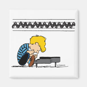 Schroeder Charlie Brown Music Magnet