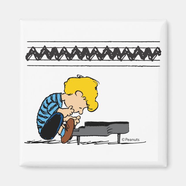 Schroeder Charlie Brown Music Magnet (Vorne)