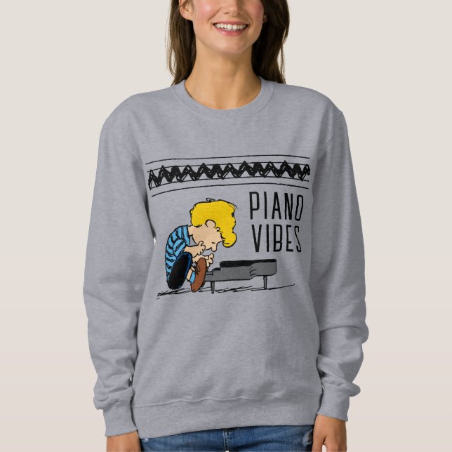 Schroeder Charlie Brown Music Sweatshirt (Vorderseite)
