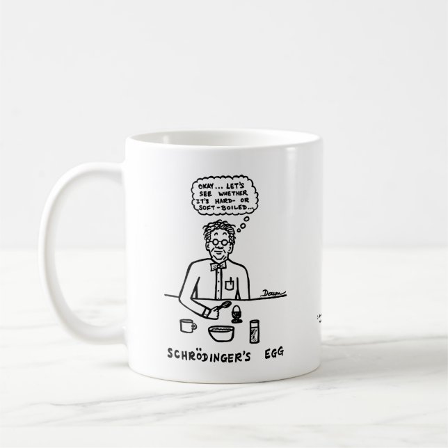 Schroedinger-Tasse Egg Tasse (Links)