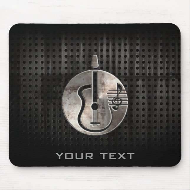 Schroffe Akustikgitarre Mousepad (Vorne)