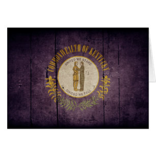 Schroffe hölzerne Kentucky-Flagge