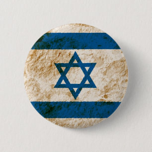 Schroffe israelische Flagge Button