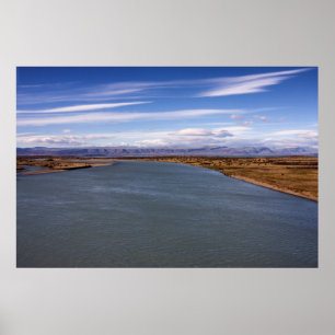 Schroffe Landschaft neben Patagonier Anden Poster