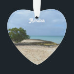 Schroffes Aruba Ornament<br><div class="desc">Schroffe Aruba-Küste mit Lava Felsen- und divibäumen.</div>