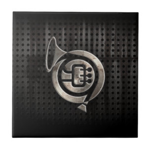 Schroffes französisches Horn Fliese