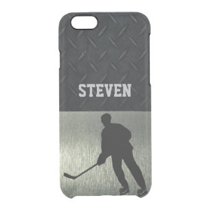 Schroffes Hockey trägt Telefon-Kasten zur Schau Durchsichtige iPhone 6/6S Hülle