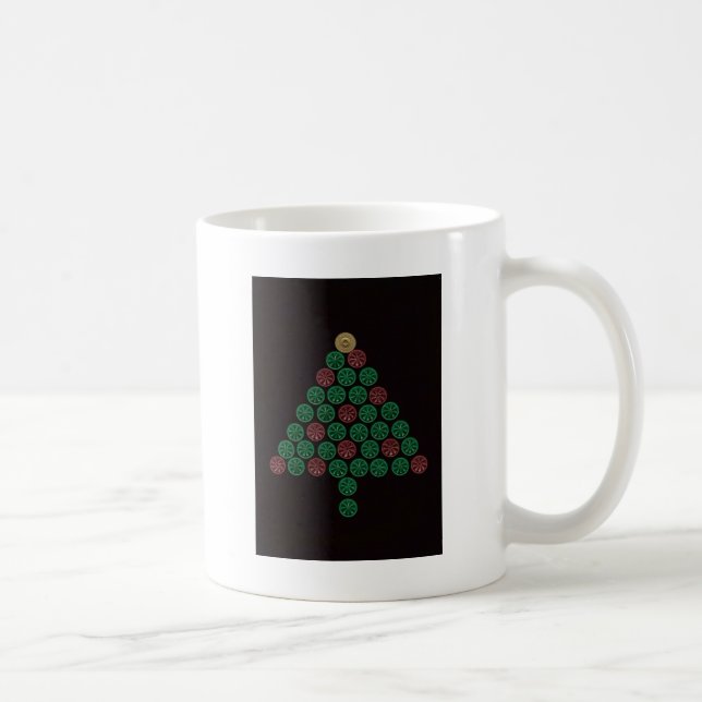 Schrotflinte-Muschel-Weihnachtsbaum Kaffeetasse (Rechts)